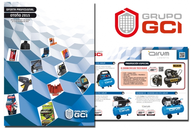 Compresores Airum y Nuair en el folleto GCI 102