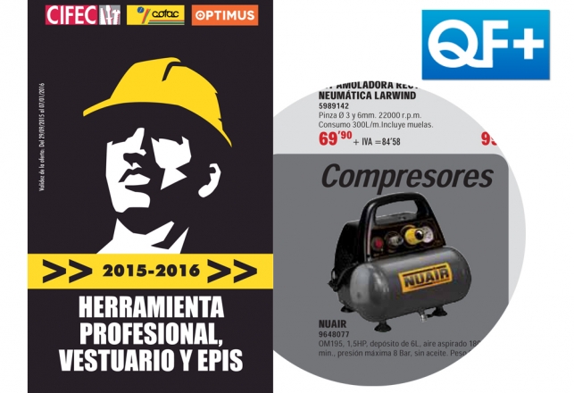 El Compresor New Vento Nuair en el folleto QF+ profesional 101