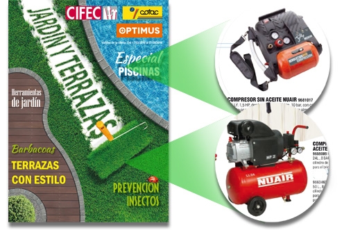 Compresores Nuair en el folleto QF+ jardin 2016 88