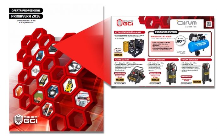 Nuair / Airum en el folleto Gci profesional 2016 84
