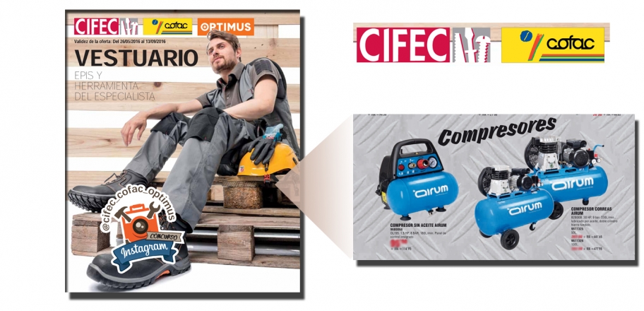 Compresores Airum en folleto QFplus 2016 Vestuario y profesional 79