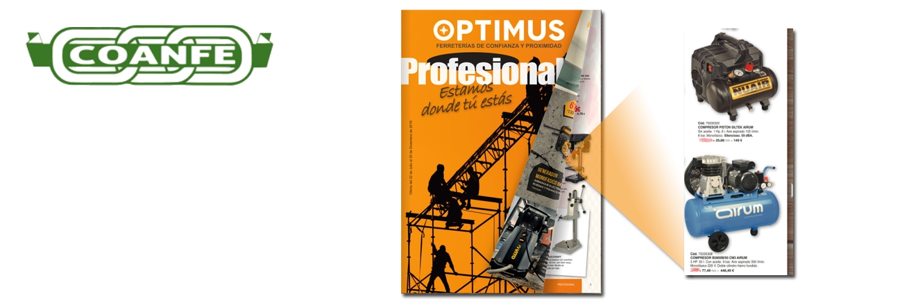 Nuevo folleto Coanfe Optimus profesional 2019 181
