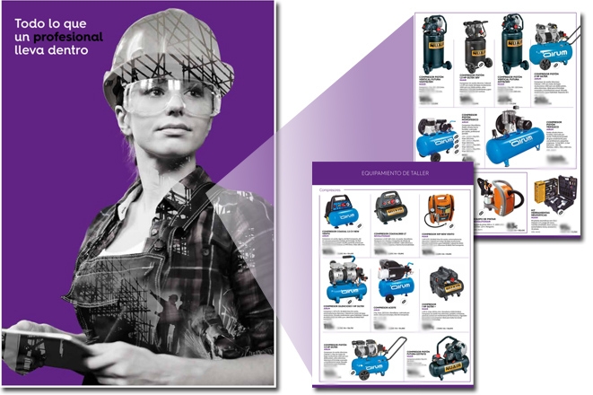 Nuevo folleto Ferrokey Comafe profesional otoño 2022 con compresores Airum y Nuair 261