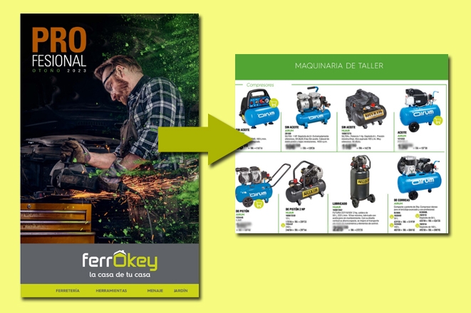 Folleto FERROKEY COMAFE PROFESIONAL OTOÑO CON COMPRESORES DE AIRE AIRUM Y NUAIR 278