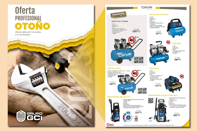 NUEVO FOLLETO GRUPO DE COMPRAS GCI CON COMPRESORES DE AIRE NUAIR Y AIRUM 279