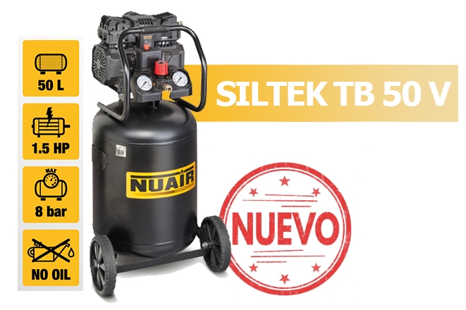 Nuevo compresor silencioso vertical SILTEK TB 50 V 291