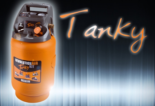 TANKY despues de ser llenado por un compresor cualquiera permite trabajar de forma independiente 137