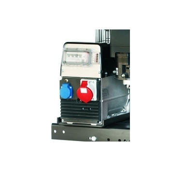 
	Generador con base trifasica y toma monofasica.
