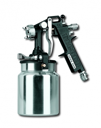 
	Pistola de absorcion con deposito de aluminio 1lt con cierre autoclave. Con regulador de abanico y de aire comprimido.
