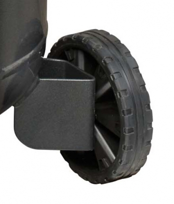 
	Robustas ruedas sobre dimensionadas que garantizan una elevada estabilidad y una mayor facilidad en el transporte.
