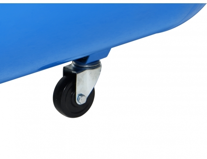Roda giratória para facilitar o transporte do compressor.