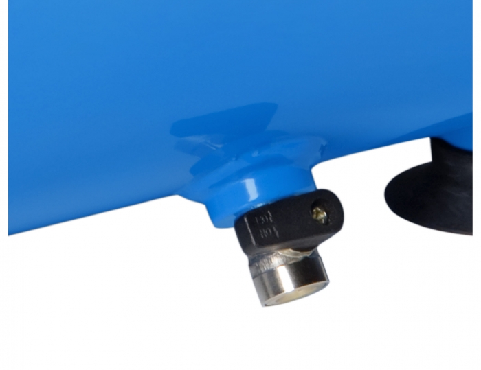 Grifo de purga de esfera para evitar los atascos.